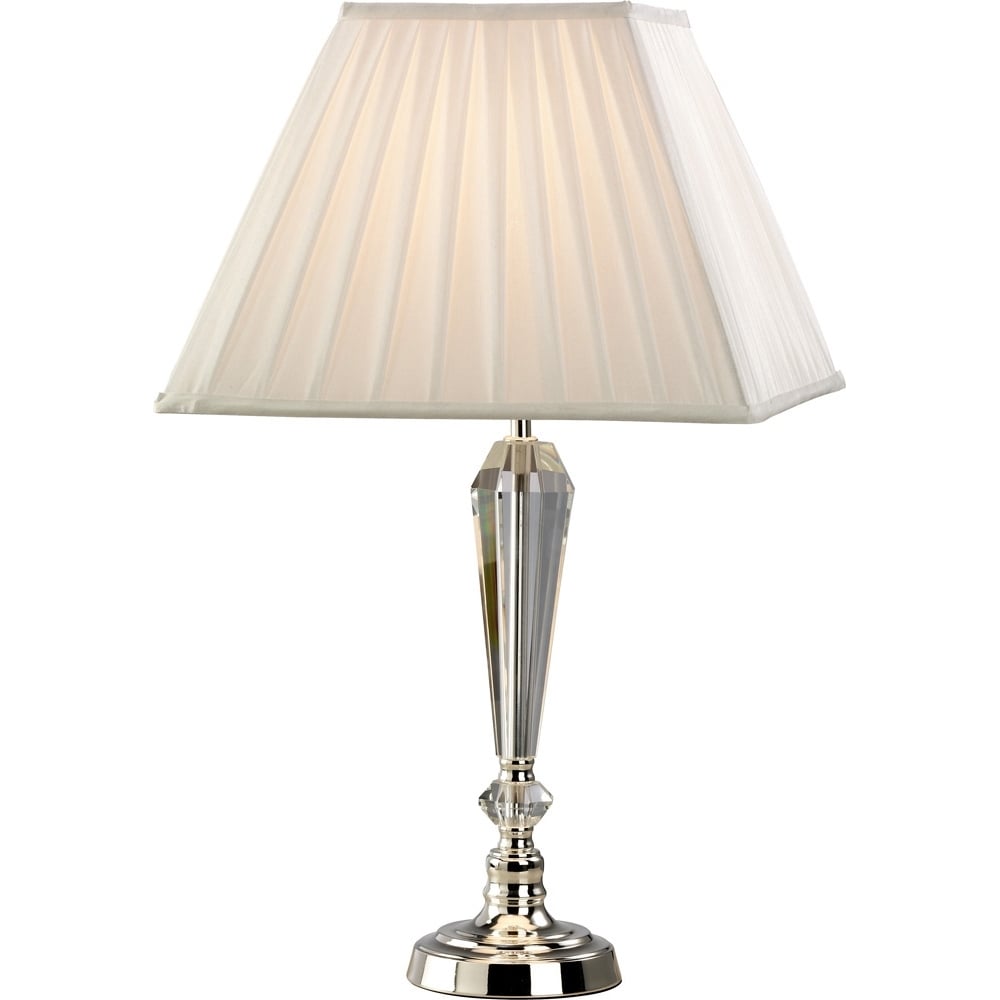 IL11025 Freya Crystal Table Lamp Polished Chrome