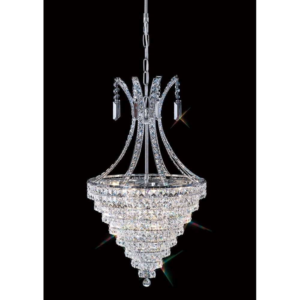 IL30019 Kanya Pendant Polished Chrome/crystal