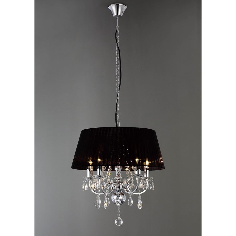 IL30045 Olivia Pendant Black Shade