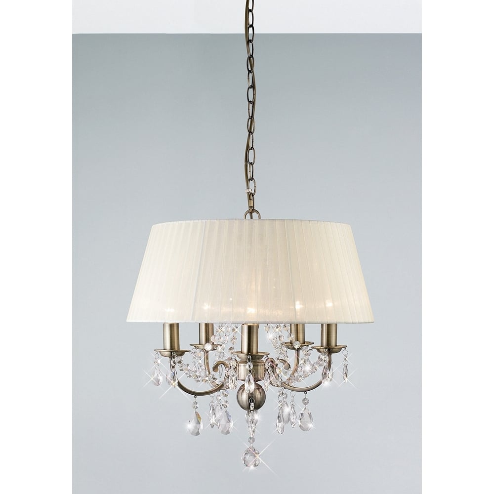 IL30048 Olivia Pendant Ivory Cream Shade