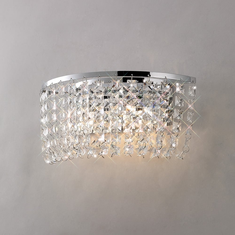IL30052 Cosmos Wall Lamp Polished Chrome/crystal