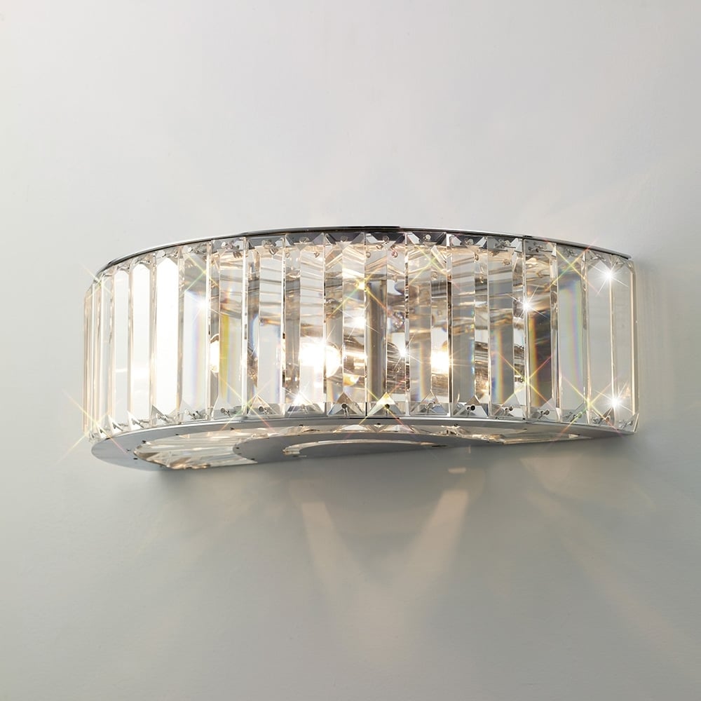 IL30071 Torre Wall Lamp Polished Chrome/crystal
