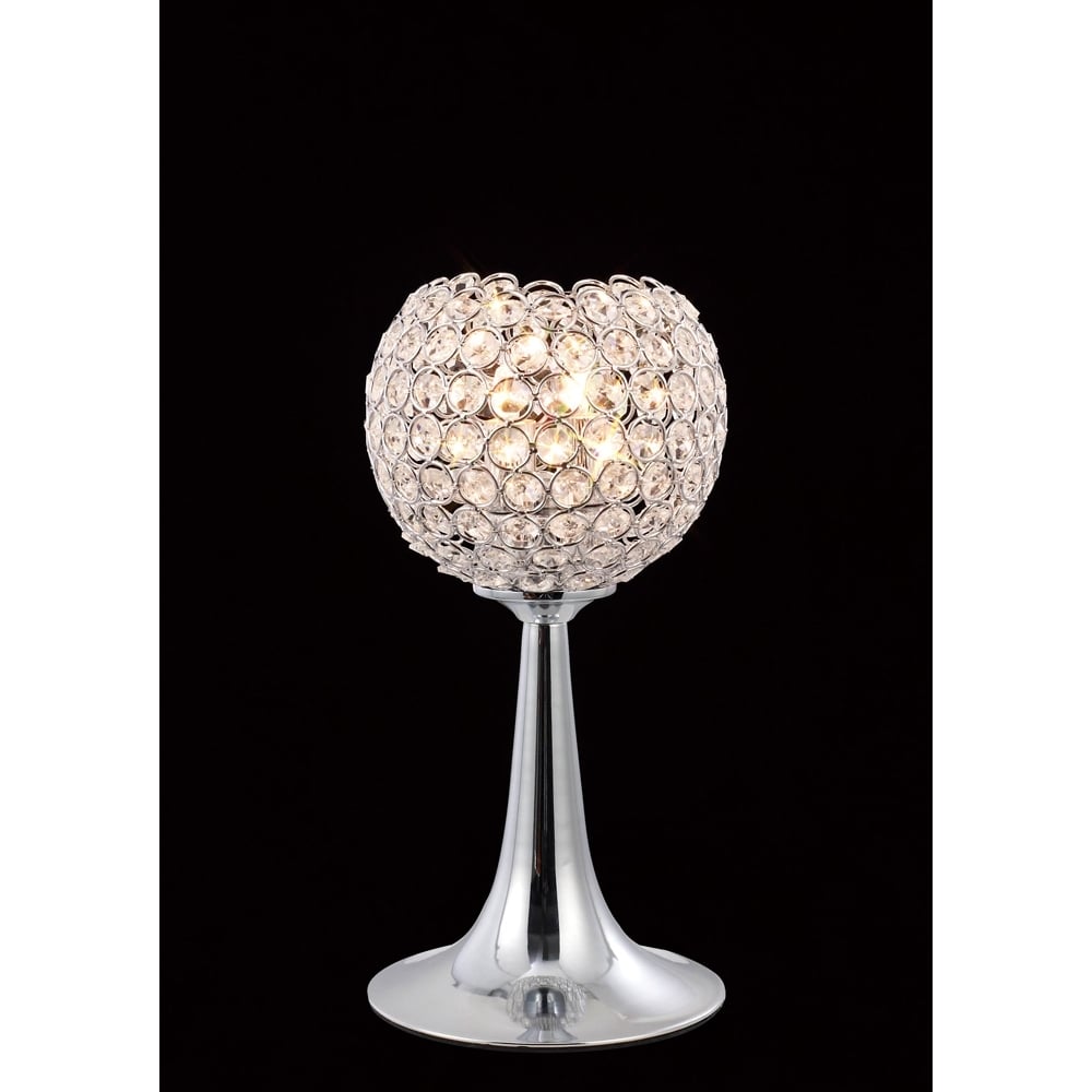 IL30193 Ava Table Lamp Polished Chrome/crystal