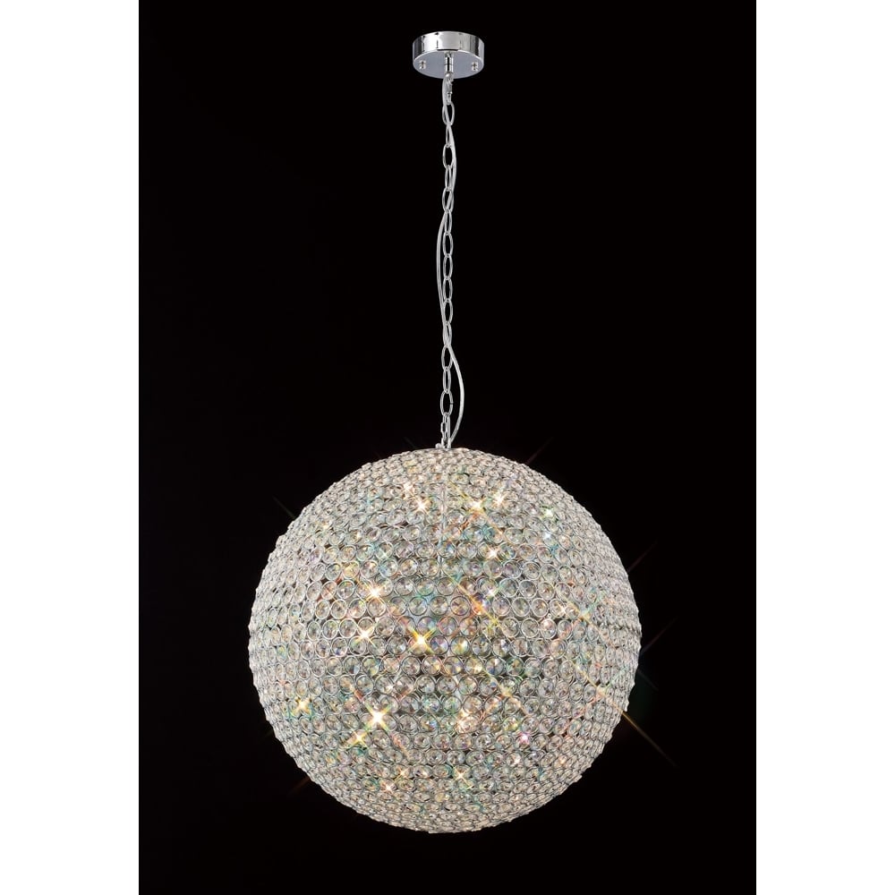 IL30195 Ava Pendant Polished Chrome/crystal