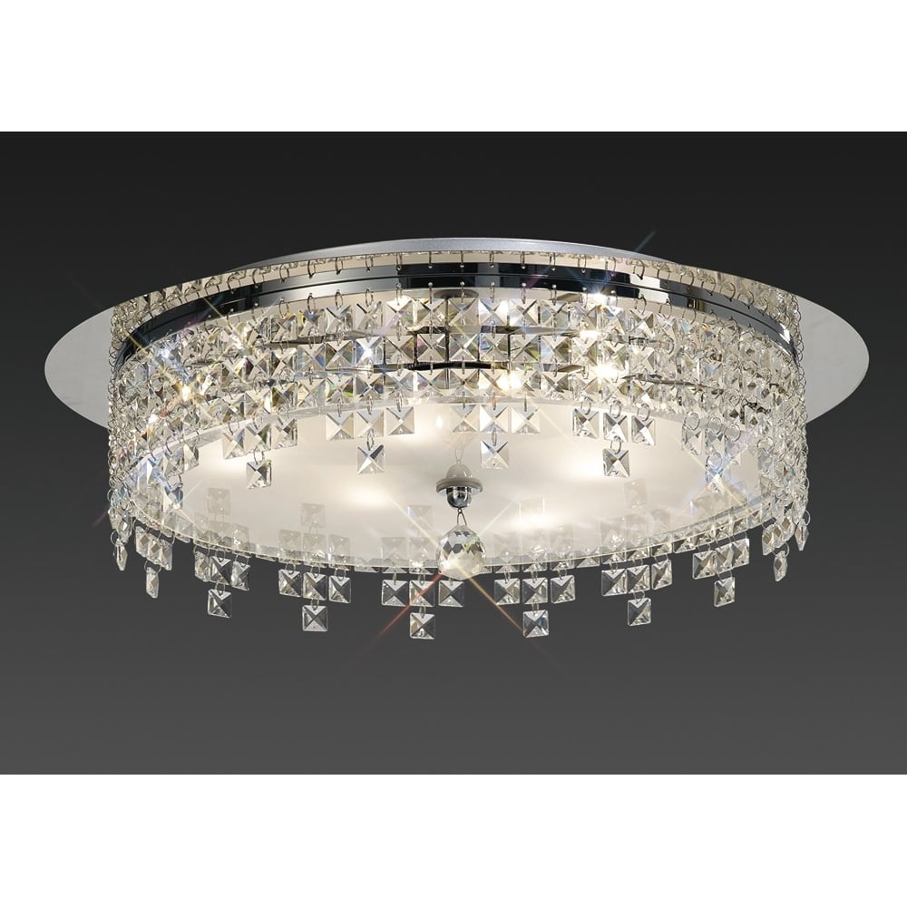 IL30261 Esta Ceiling Round Polished Chrome/crystal