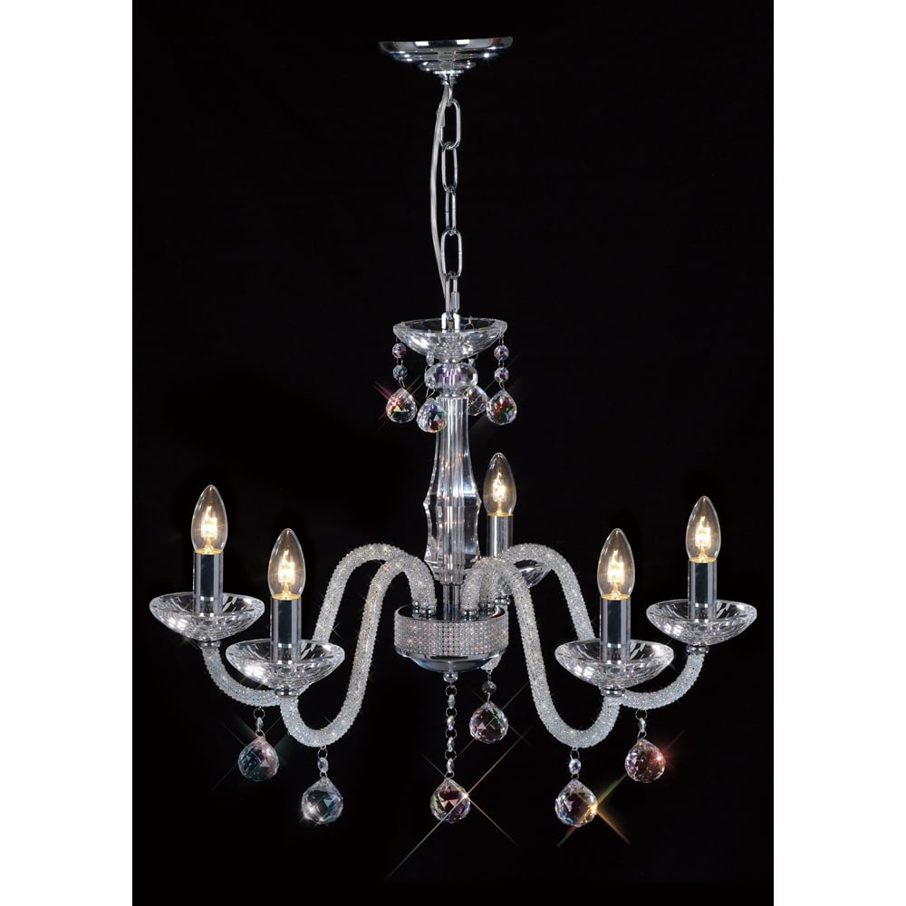 IL30335 Amora Pendant Polished Chrome/crystal