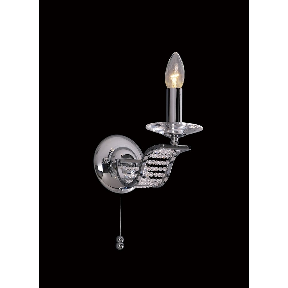 IL30341 Niobe Wall Lamp Polished Chrome/crystal