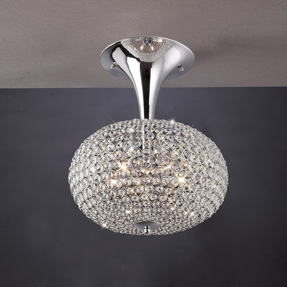 IL30416 Vado Semi Ceiling Polished Chrome/crystal
