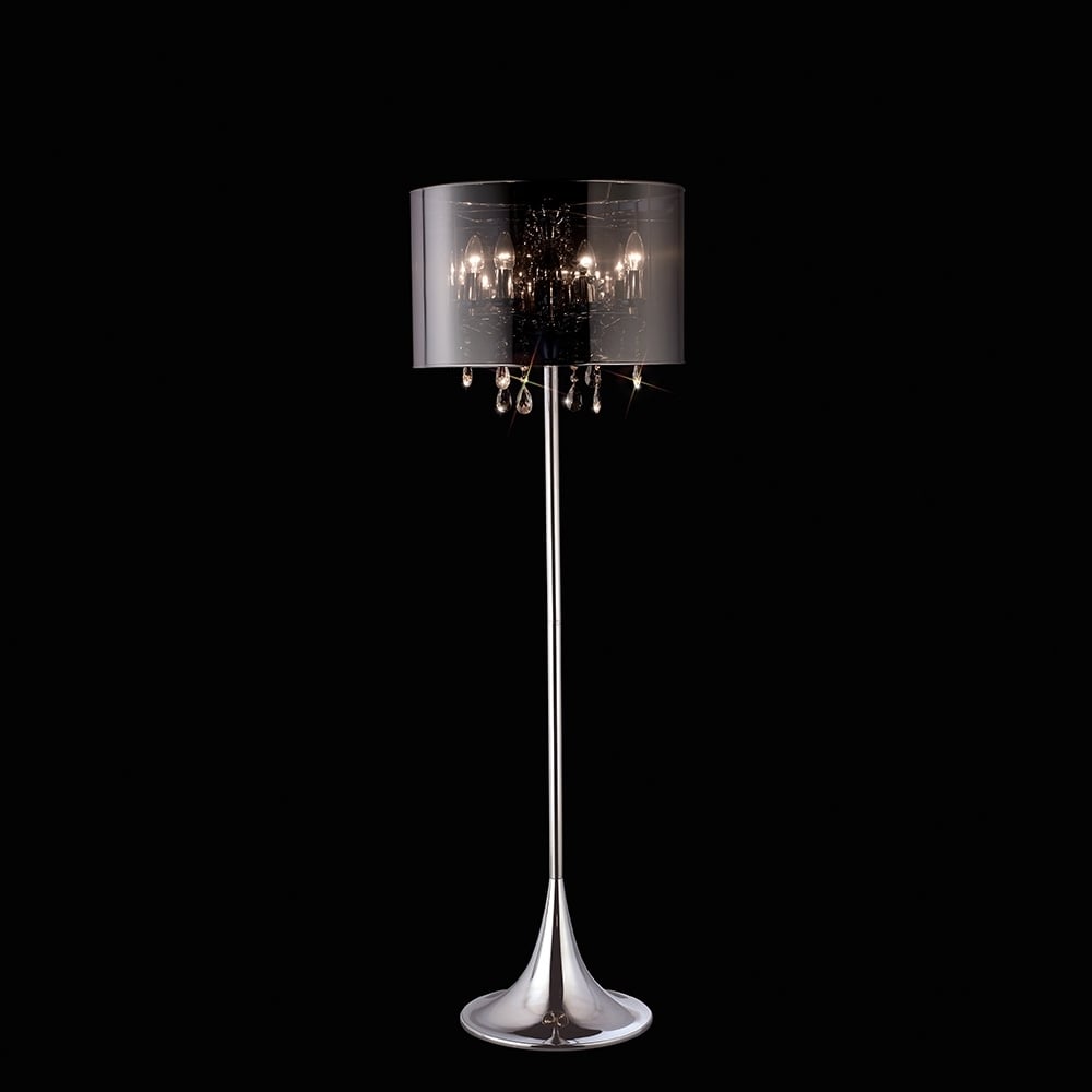 IL30463 Trace Floor Lamp 4 Light Polished Chrome