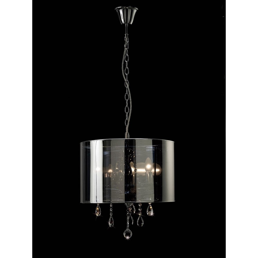 IL30464 Trace Pendant 3 Light Polished Chrome