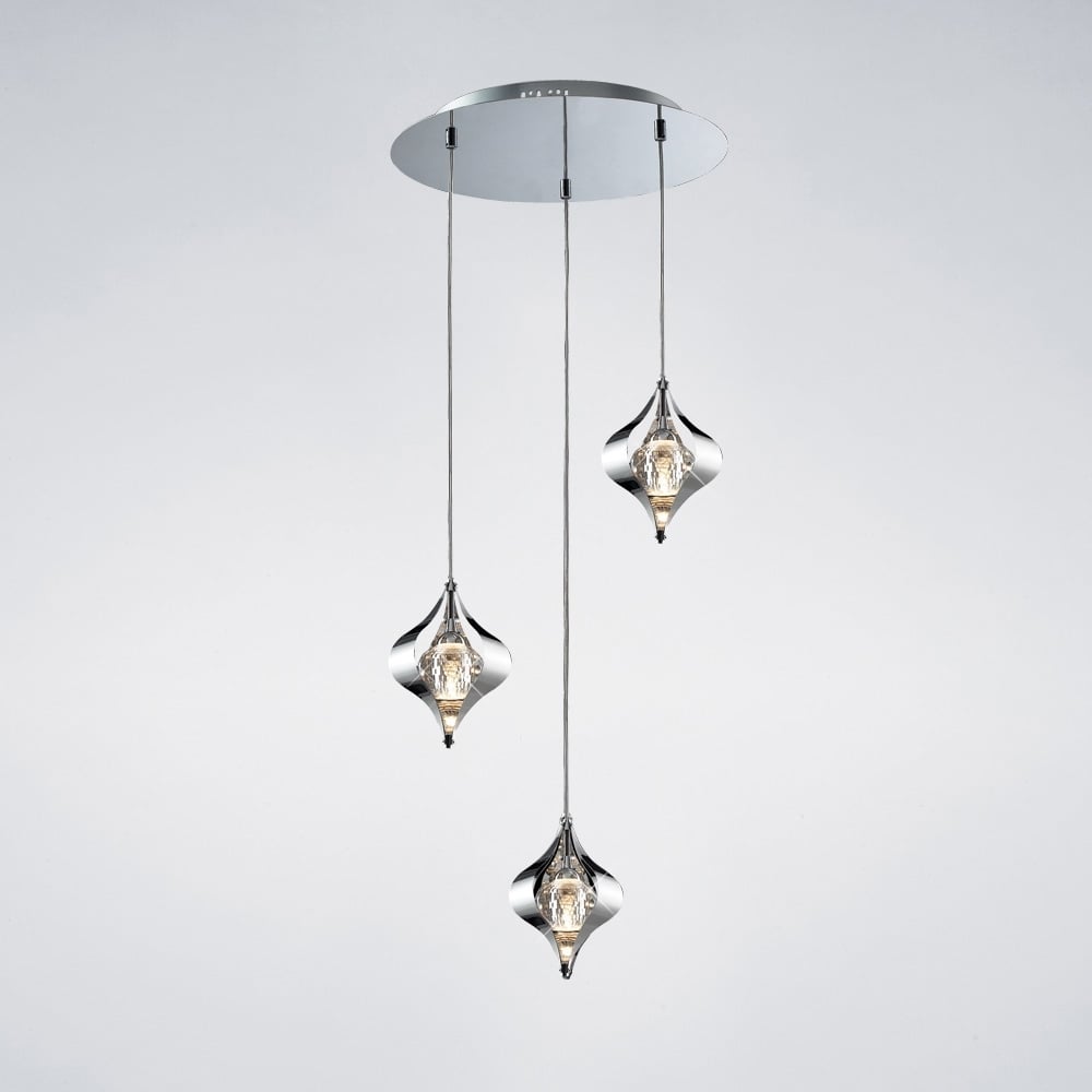 IL30584 Amano Pendant Round Polished Chrome