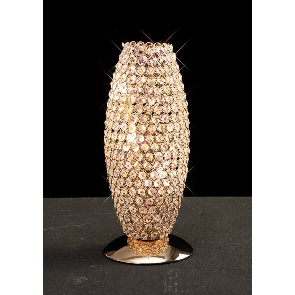 IL30766 Kos Table Lamp French Gold/crystal
