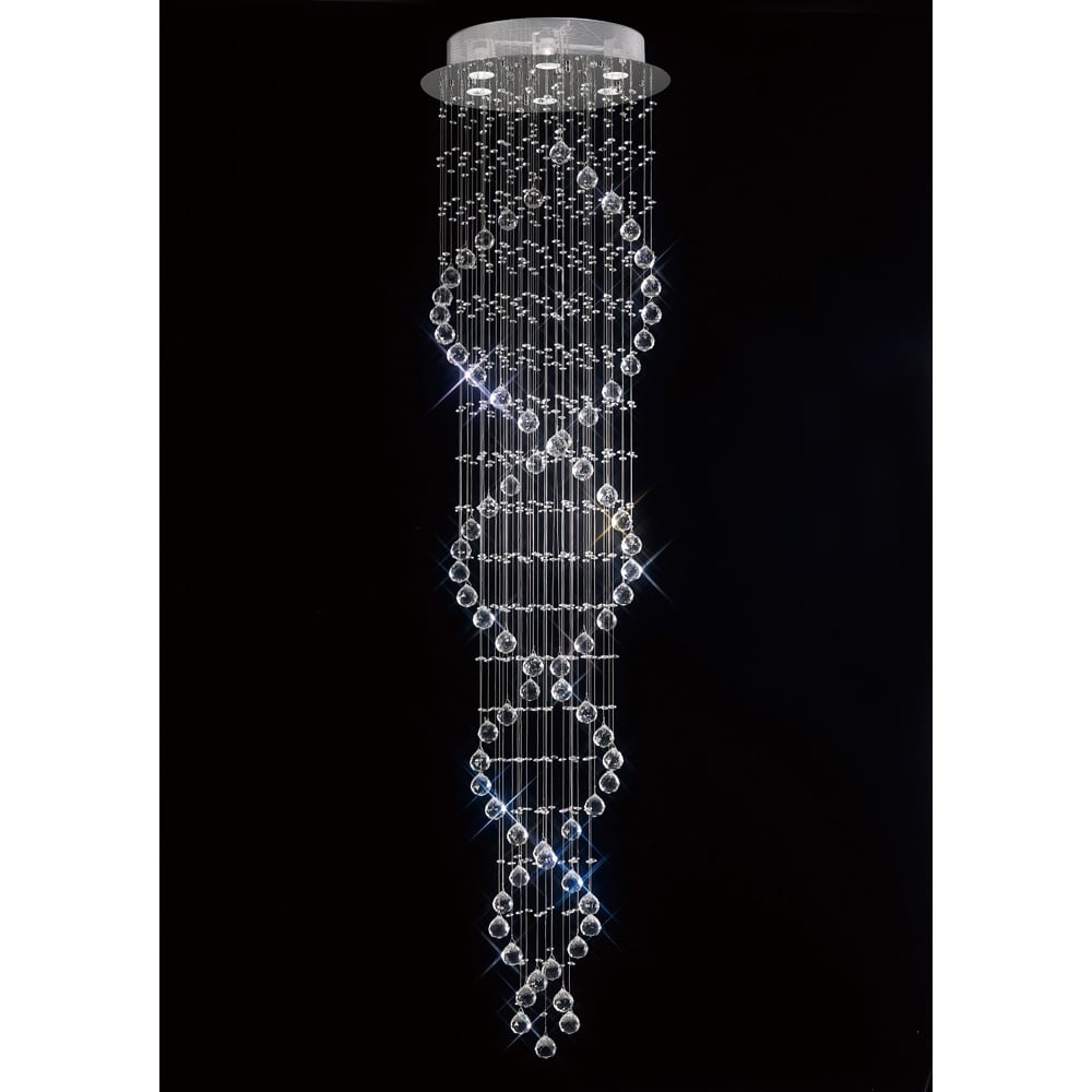 IL30785 Colorado Ceiling Spiral Chrome/crystal
