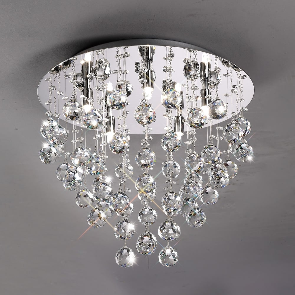 IL30787 Colorado Ceiling Round Chrome/crystal