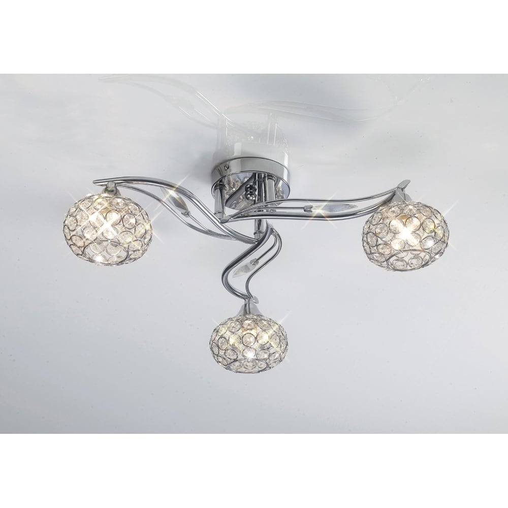 IL30953 Leimo Ceiling Polished Chrome/crystal