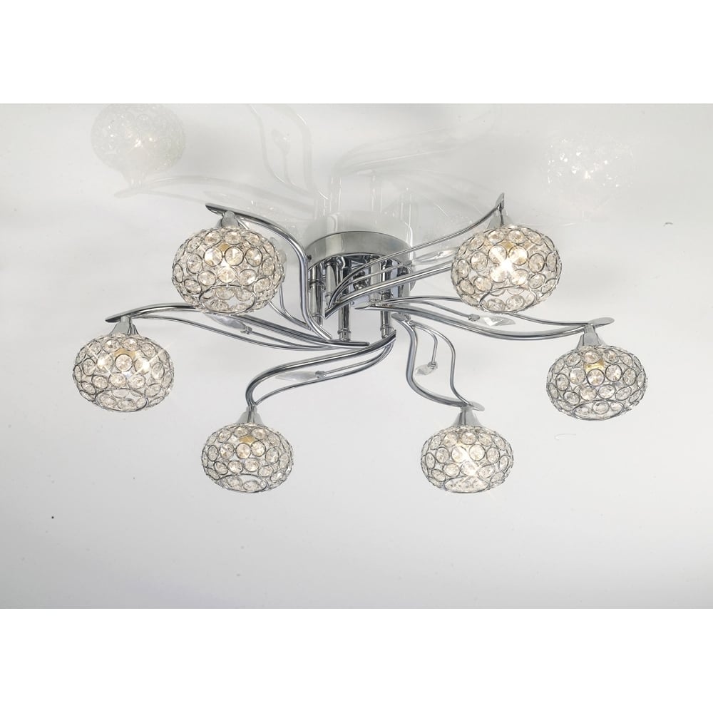 IL30956 Leimo Ceiling Polished Chrome/crystal