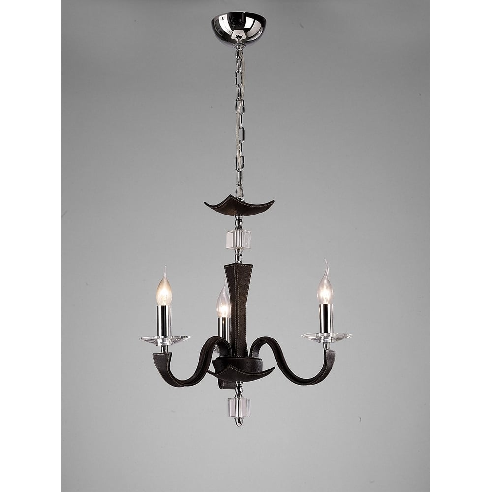 IL31043 Nardini Pendant Brown Leather/crystal