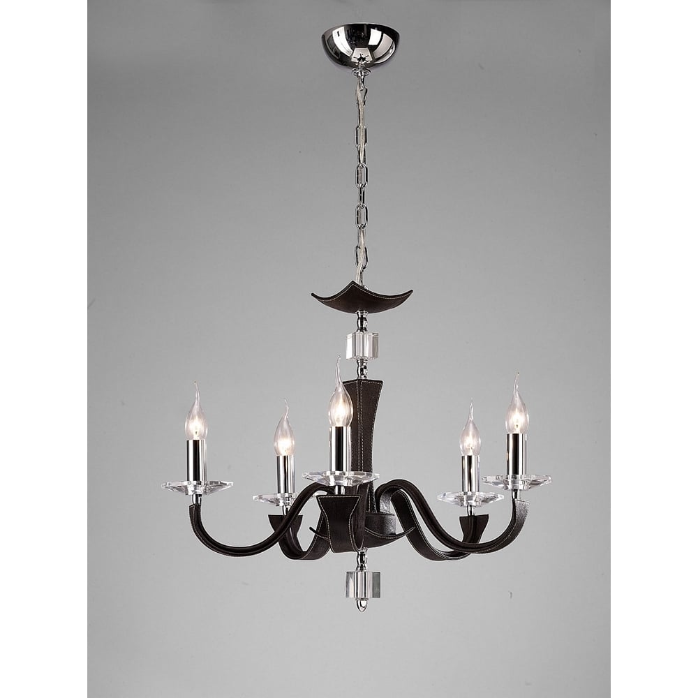 IL31045 Nardini Pendant Brown Leather/crystal