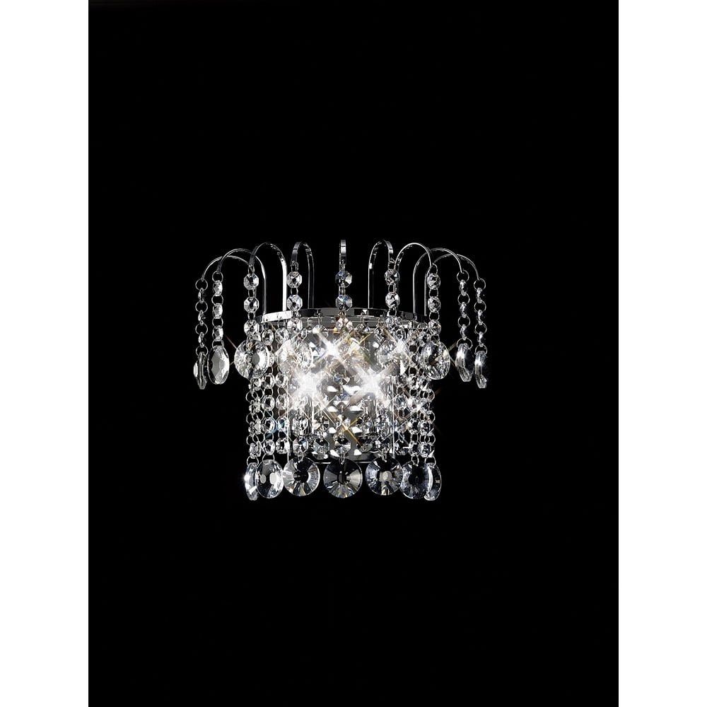 IL31052 Rosina Wall Lamp Polished Chrome/crystal (S)