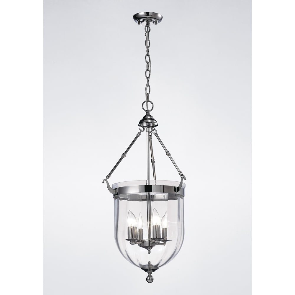 IL31073 Aubrey Pendant Polished Chrome/glass