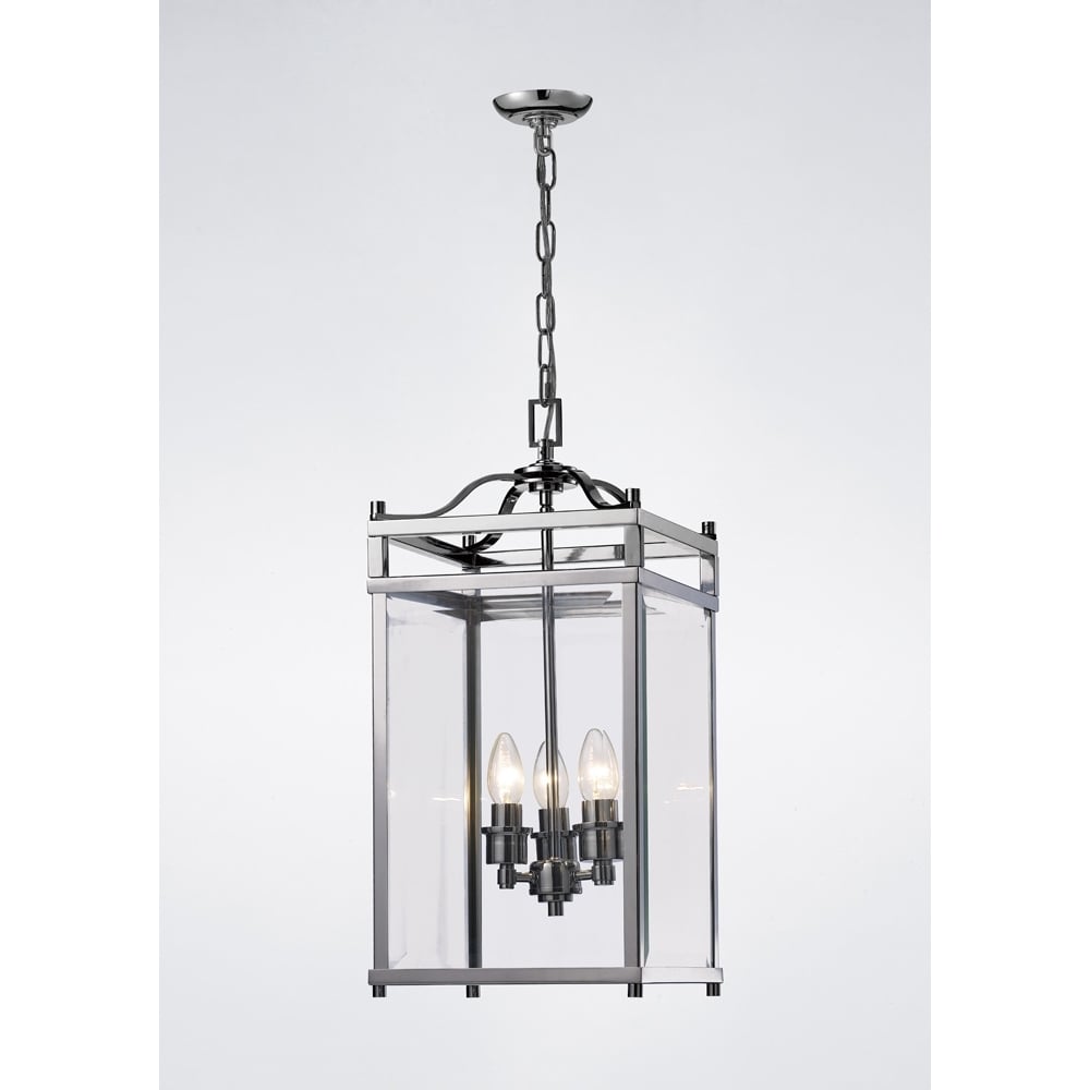 IL31102 Aston Pendant Polished Chrome/glass