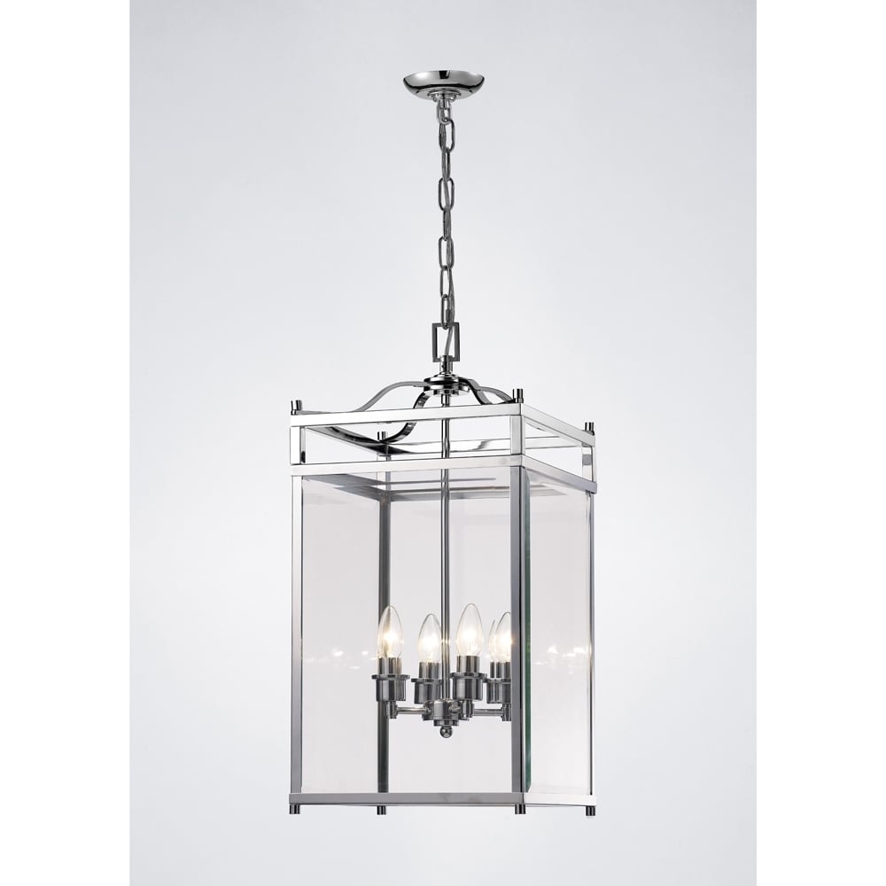 IL31103 Aston Pendant Polished Chrome/glass