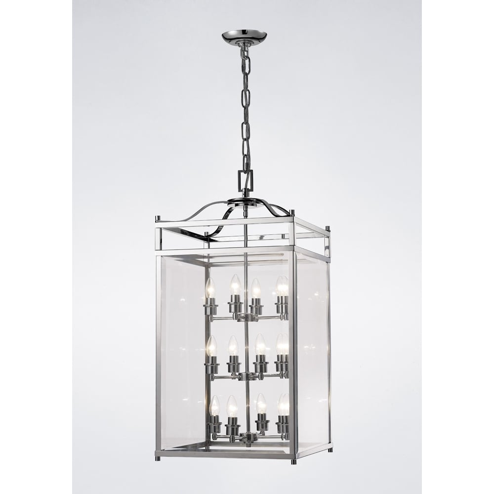 IL31105 Aston Pendant Polished Chrome/glass