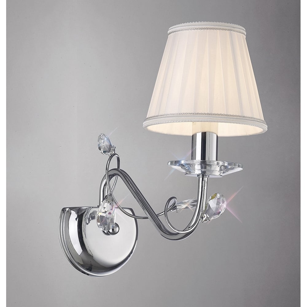 IL31211 Willow Wall Lamp Polished Chrome/crystal