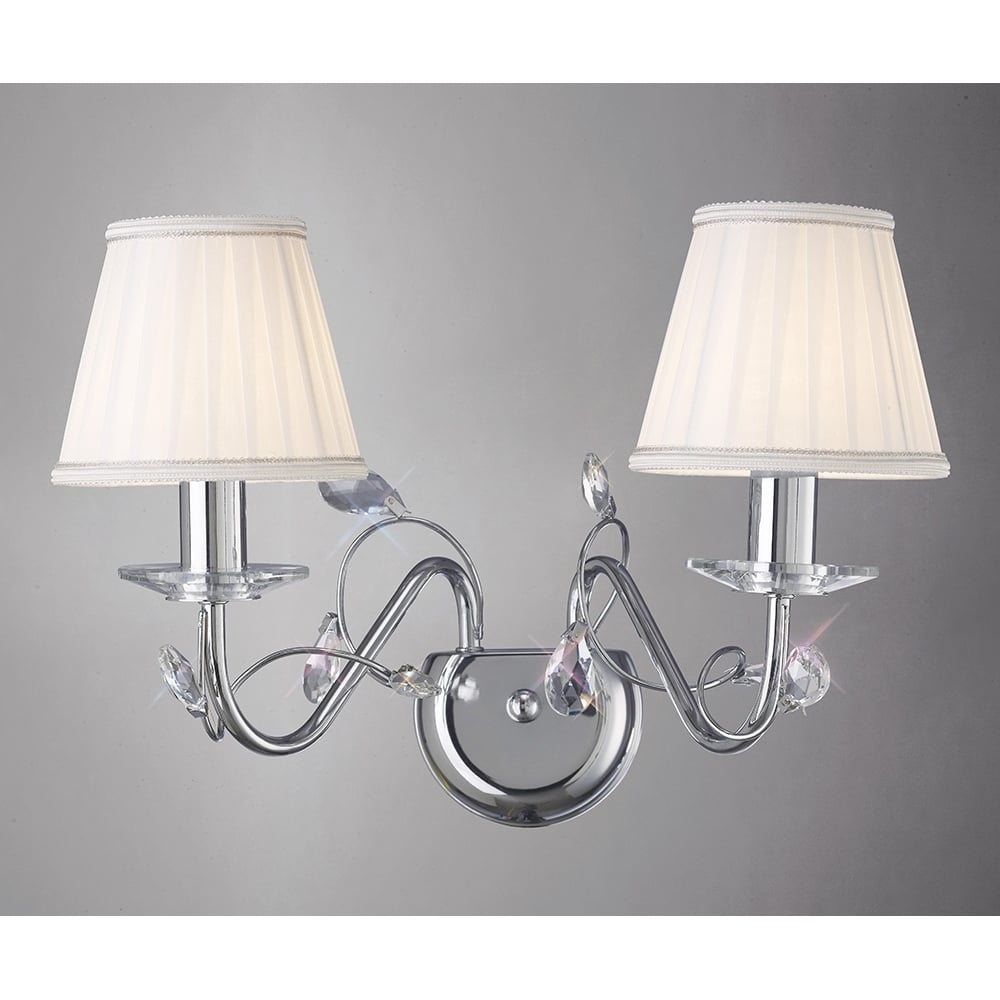 IL31212 Willow Wall Lamp Polished Chrome/crystal