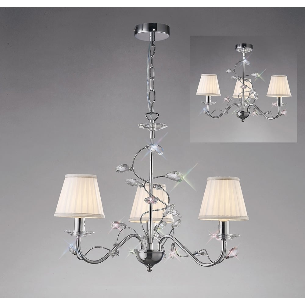 IL31213 Willow Pendant Polished Chrome/crystal