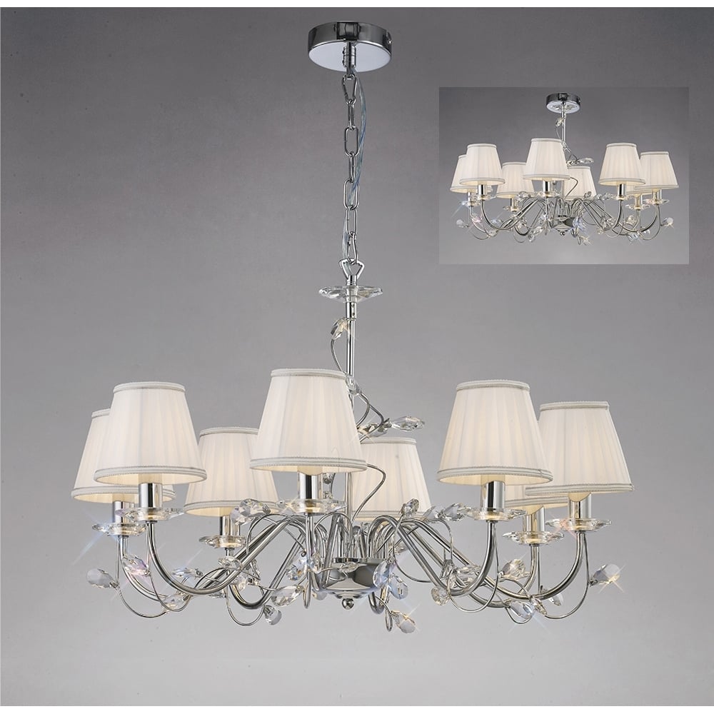 IL31218 Willow Pendant Polished Chrome/crystal