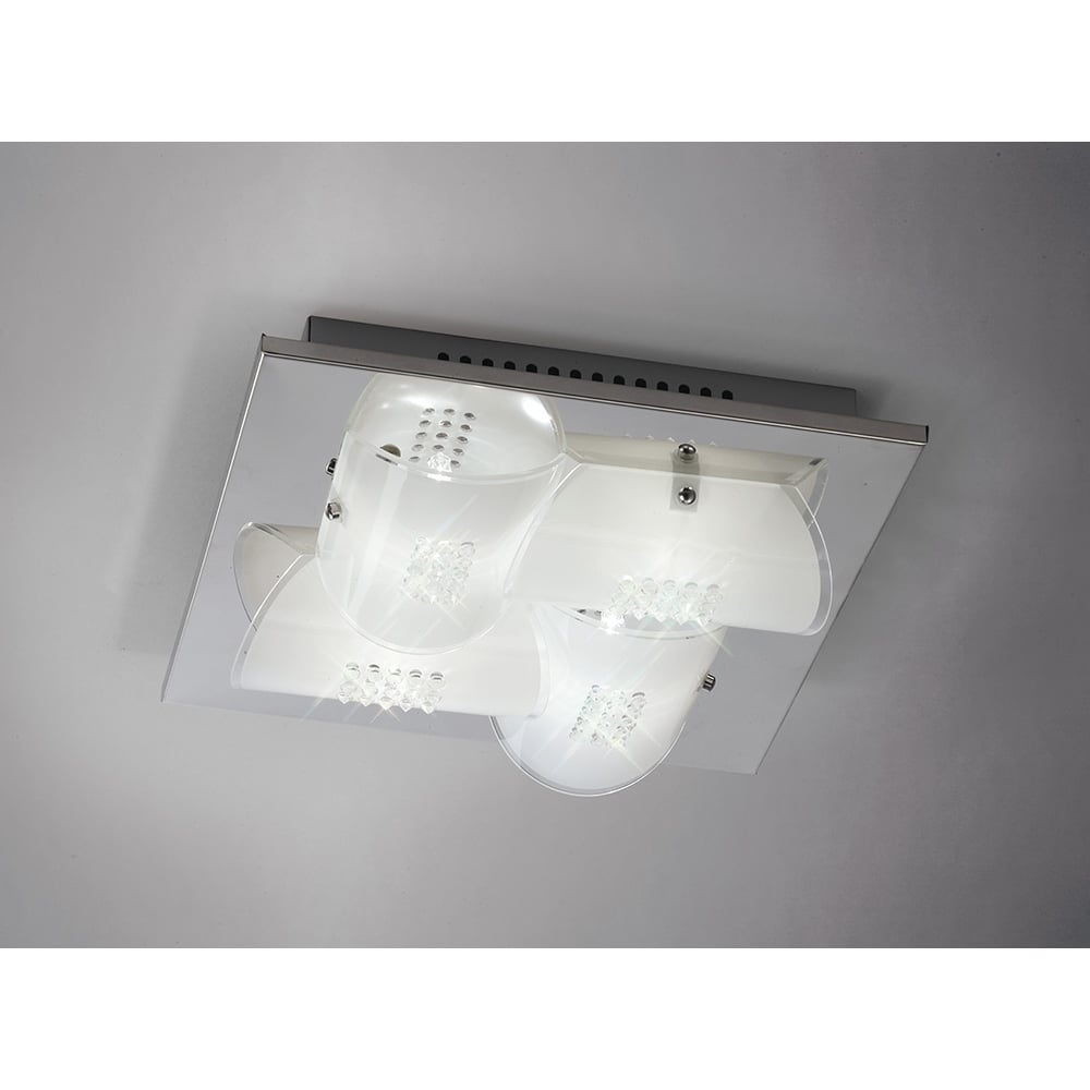 IL31331 Starlis Ceiling Chrome/glass/crystal