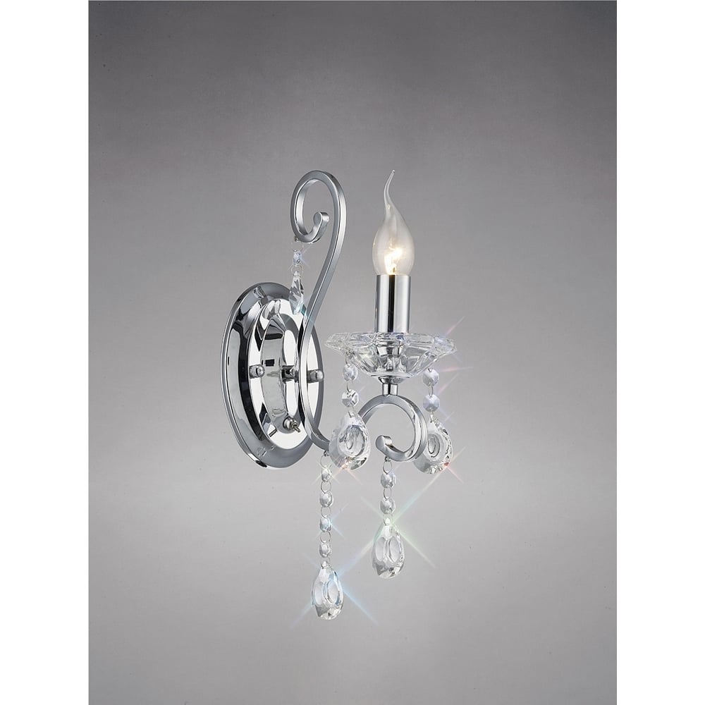 IL31361 Vela Wall Lamp Polished Chrome/crystal
