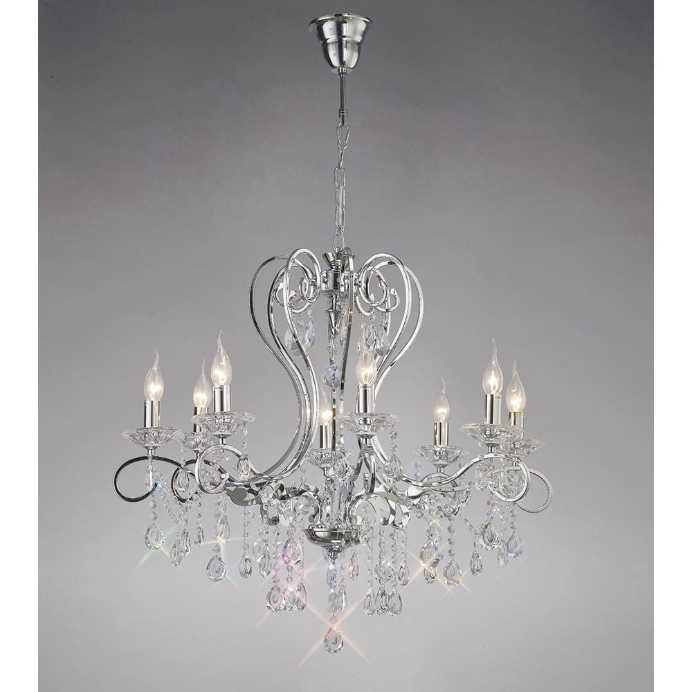 IL31368 Vela Pendant Polished Chrome/crystal