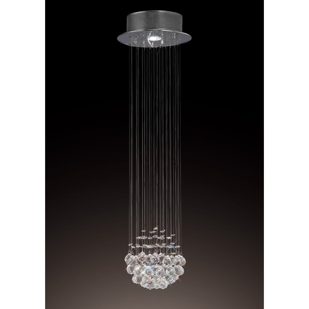 IL31371 Colorado Pendant Cluster Chrome/crystal
