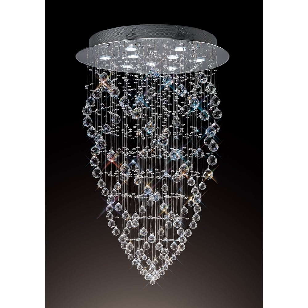 IL31378 Colorado Pendant Cone Chrome/crystal