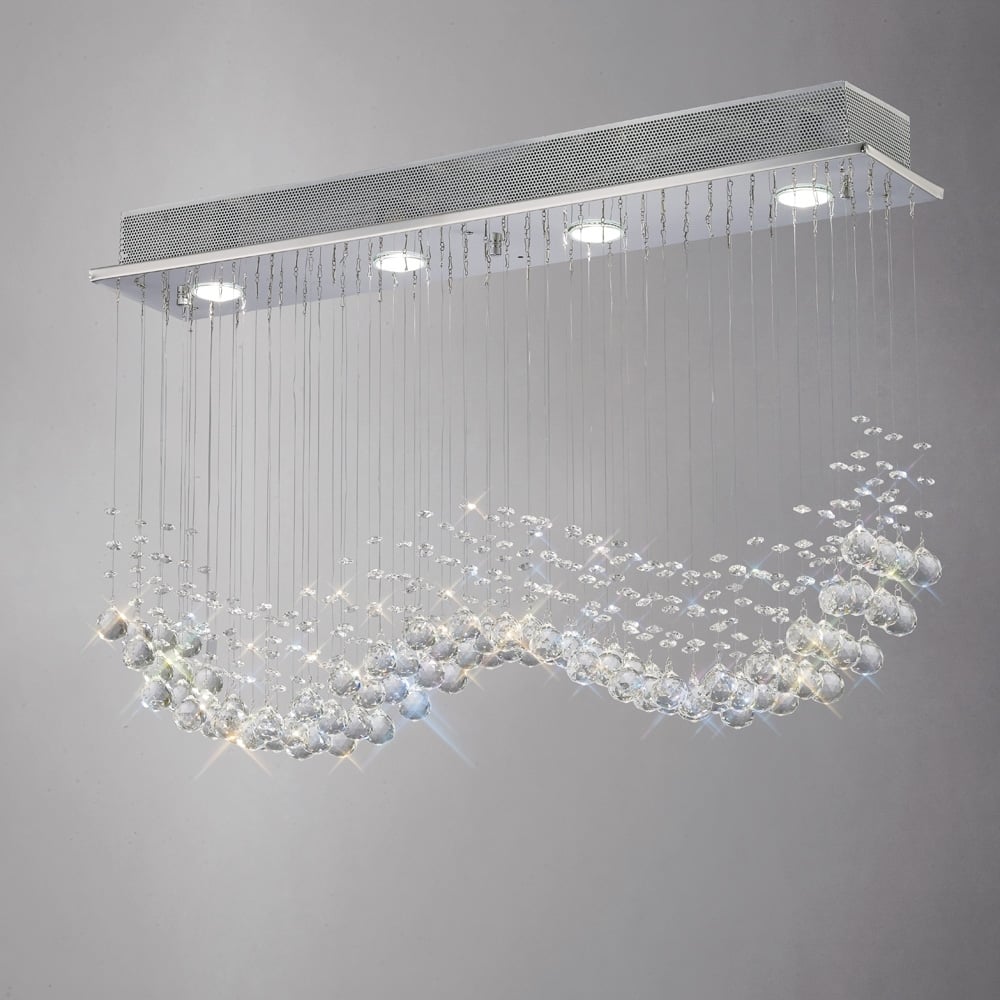 IL31379 Colorado Pendant Line Chrome/crystal