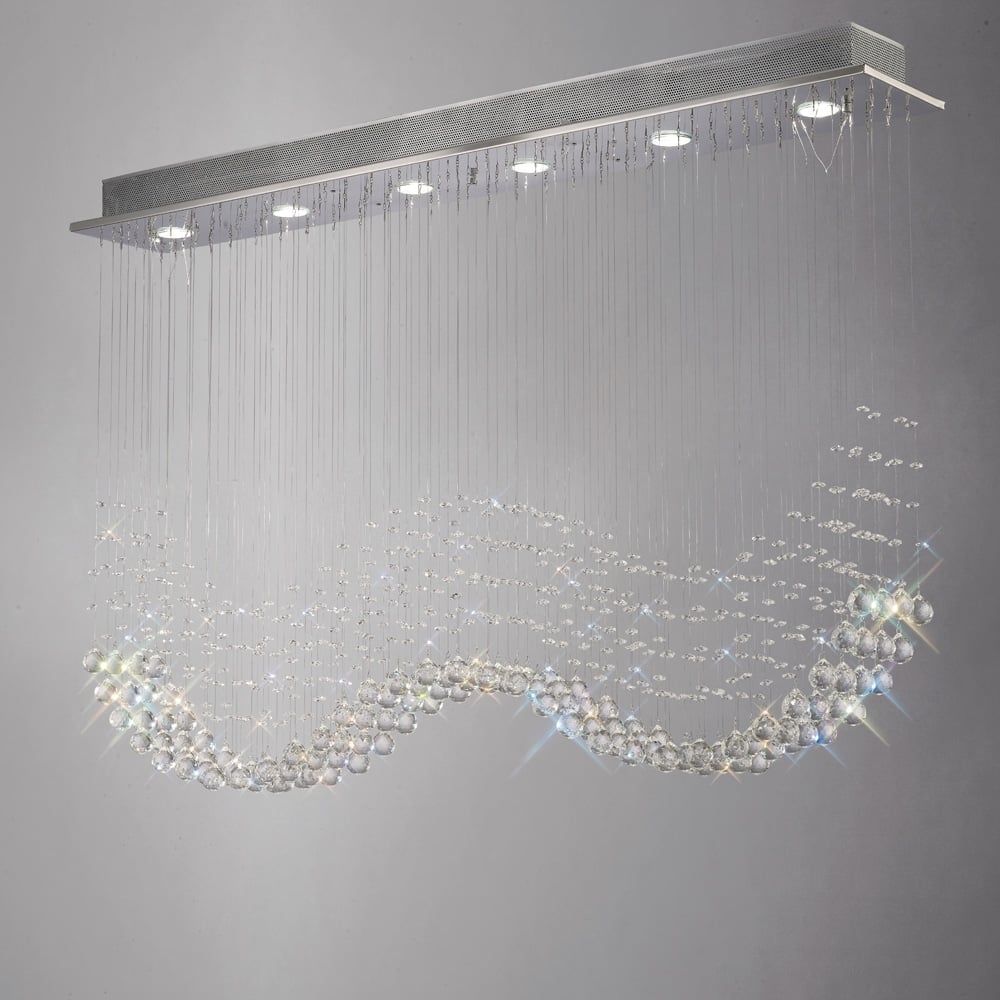 IL31380 Colorado Pendant Line Chrome/crystal