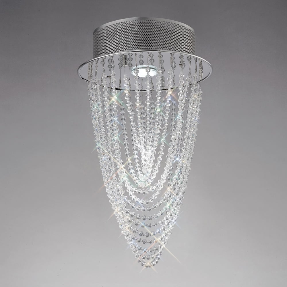 IL31390 Camilla Ceiling Round Chrome/crystal
