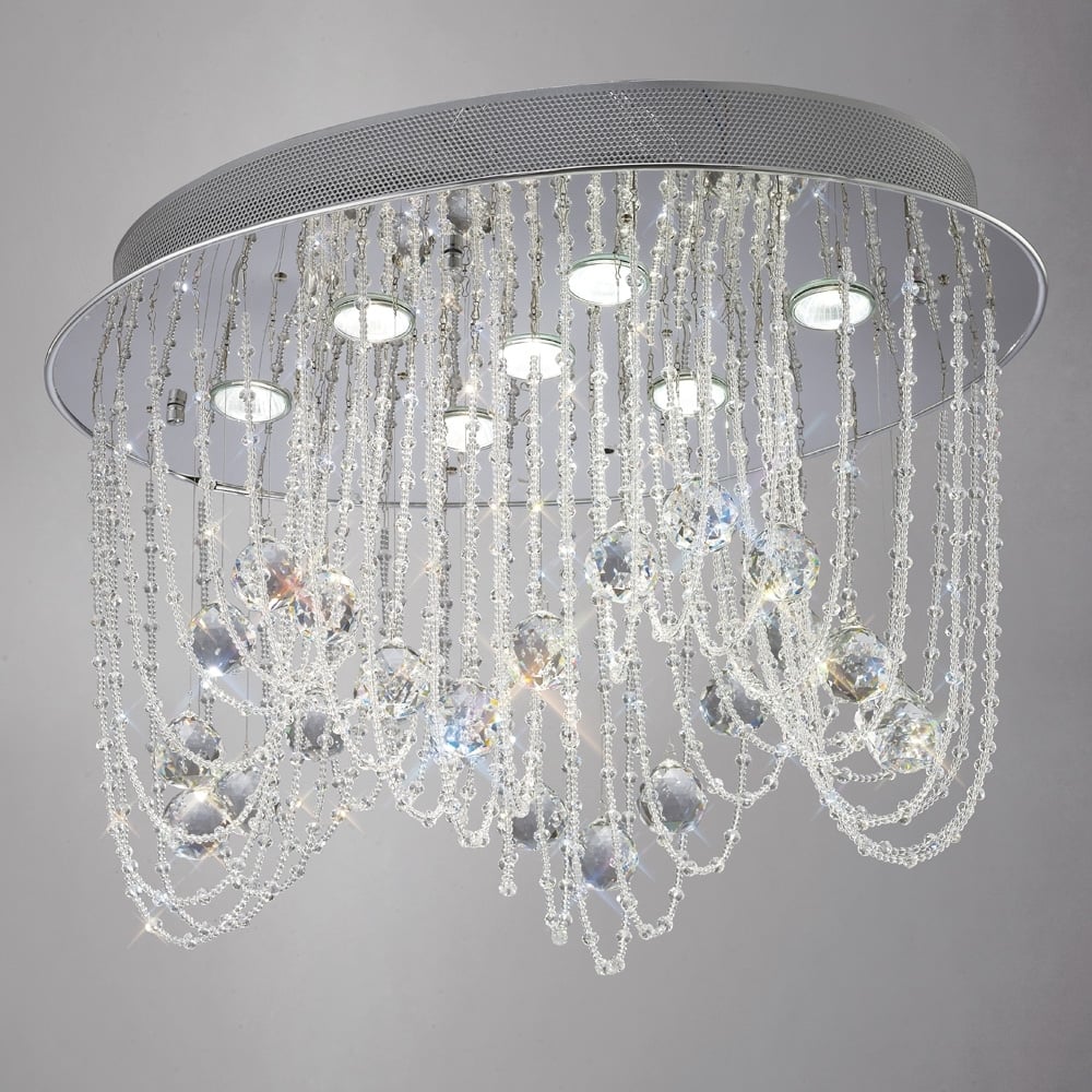 IL31391 Camilla Ceiling Oval Chrome/crystal