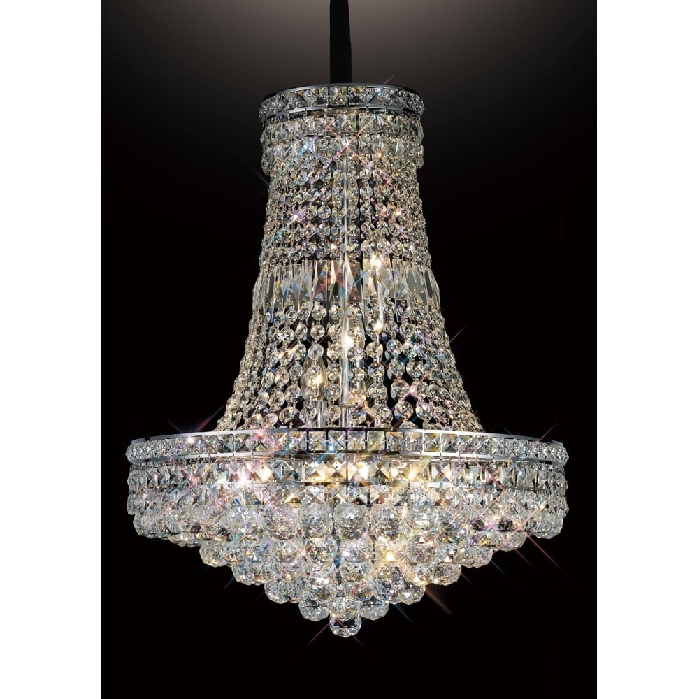 IL31420 Frances Pendant Polished Chrome/crystal