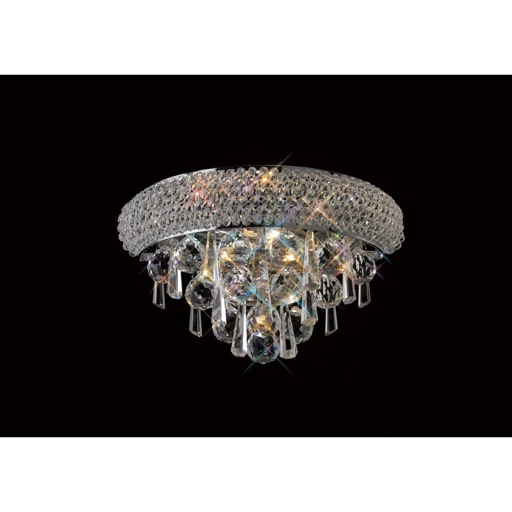 IL31440 Alexandra Wall Lamp Chrome/crystal (S)