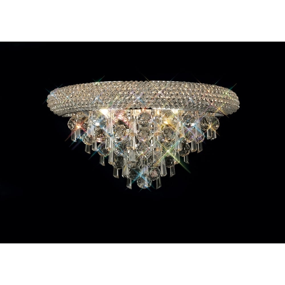IL31441 Alexandra Wall Lamp Chrome/crystal