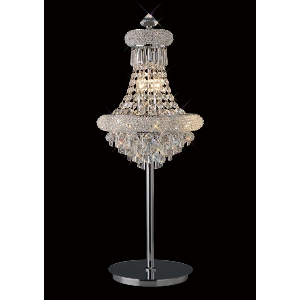 IL31443 Alexandra Table Lamp Chrome/crystal