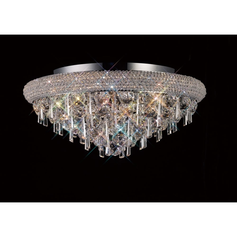 IL31446 Alexandra Ceiling Polished Chrome/crystal