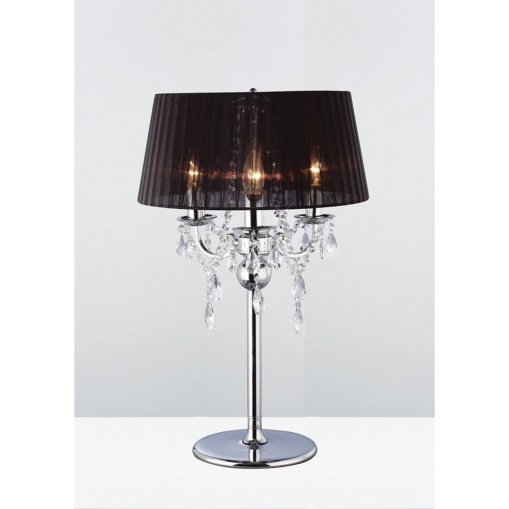 IL30062/BL Olivia Table Lamp Black Shade