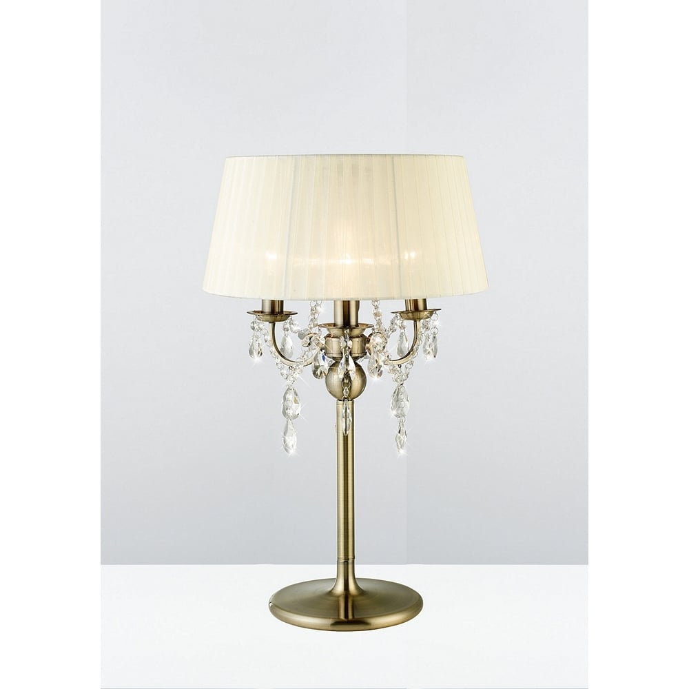 IL30065/CR Olivia Table Lamp Cream Shade