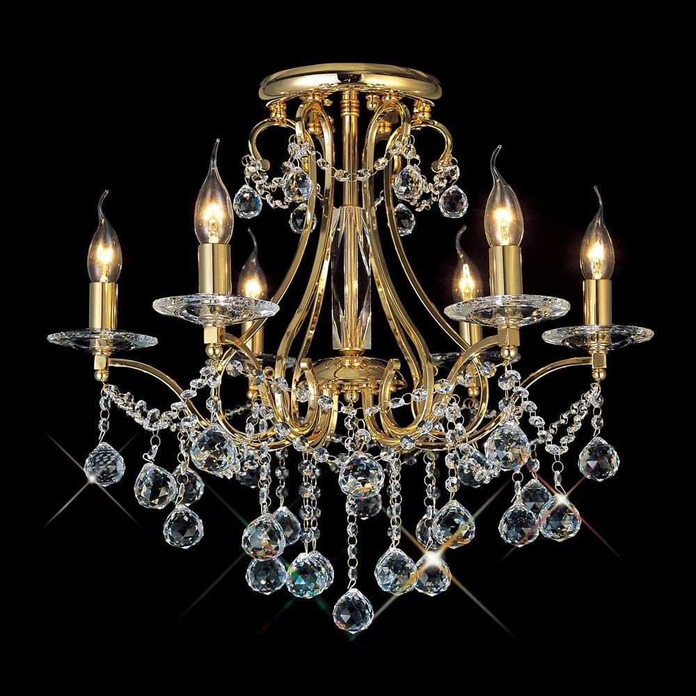 IL30216/BI Bianco Ceiling French Gold/crystal