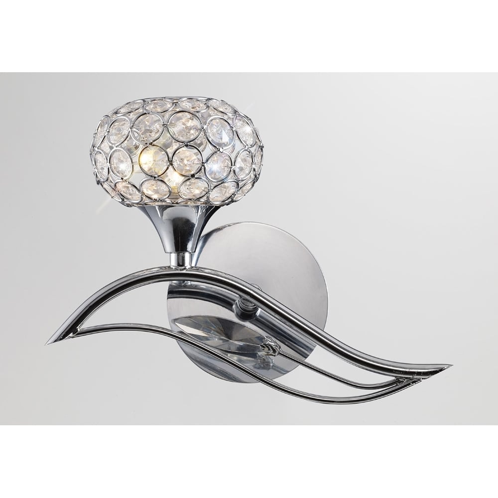 IL30951/L Leimo Wall Lamp Chrome/crystal
