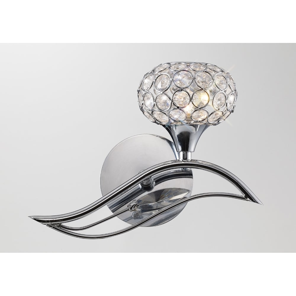 IL30951/R Leimo Wall Lamp Chrome/crystal
